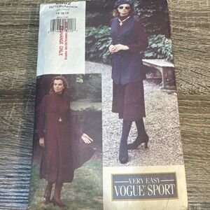 NEW RARE Vintage Vogue Sport Best/Dress Pattern Size 14-18 Uncut FF. No 8852 HTF